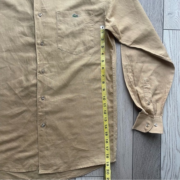 Lacoste Men's Camel Button Down Shirt - Picture 5 of 5
